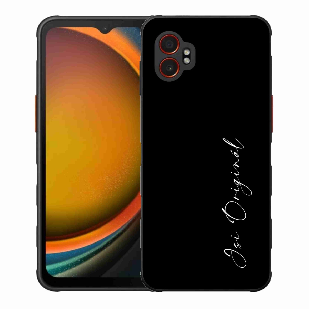 Gél borító mmCase a Samsung Galaxy Xcover 7 Pro - te vagy az eredeti fekete háttérrel