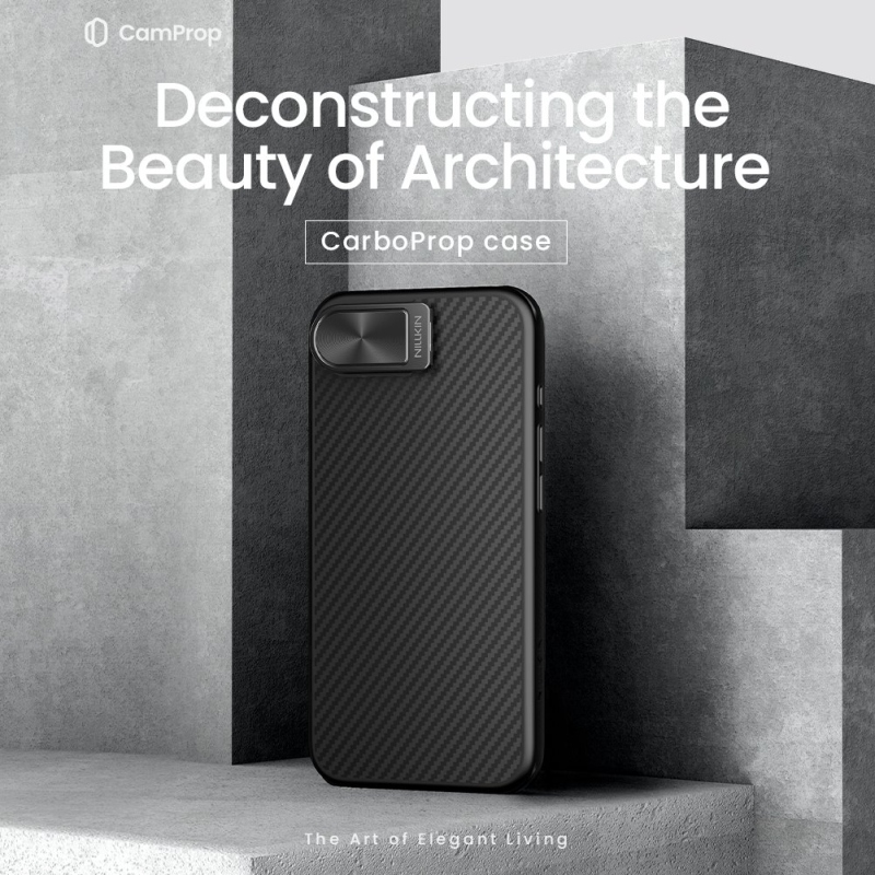 Nillkin CarboProp Aramid mágneses hátlap Apple iPhone 16e készülékhez Fekete