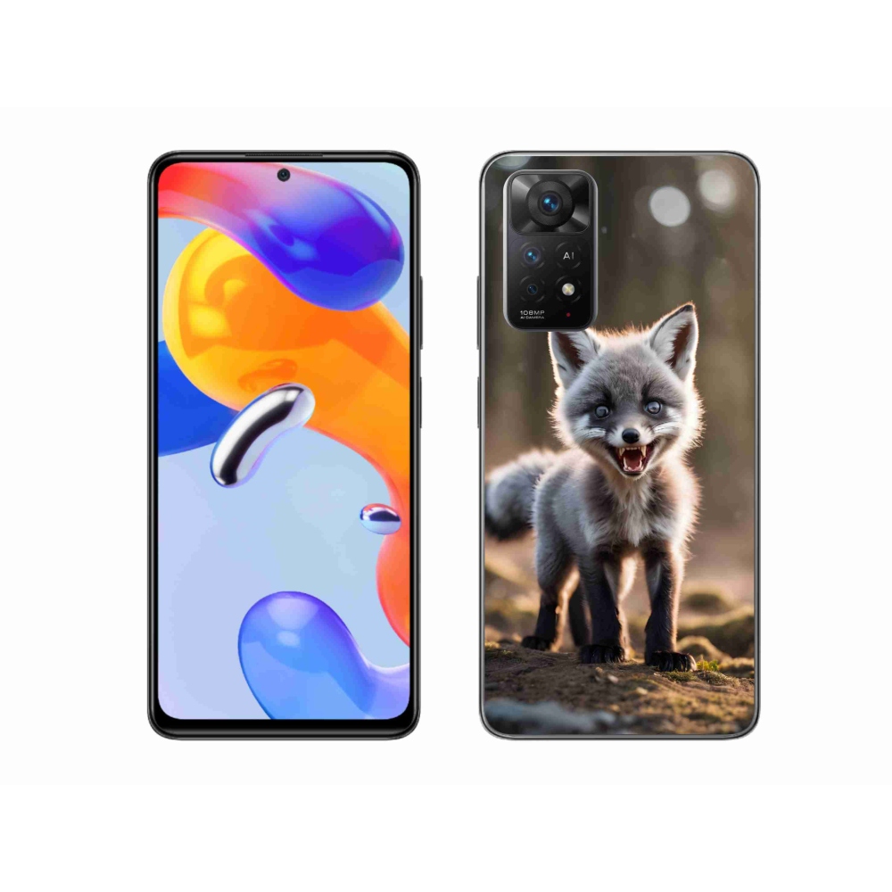 Gél borítás mmCase a Xiaomi Redmi Note 11 Pro 4G/5G számára - dühös róka