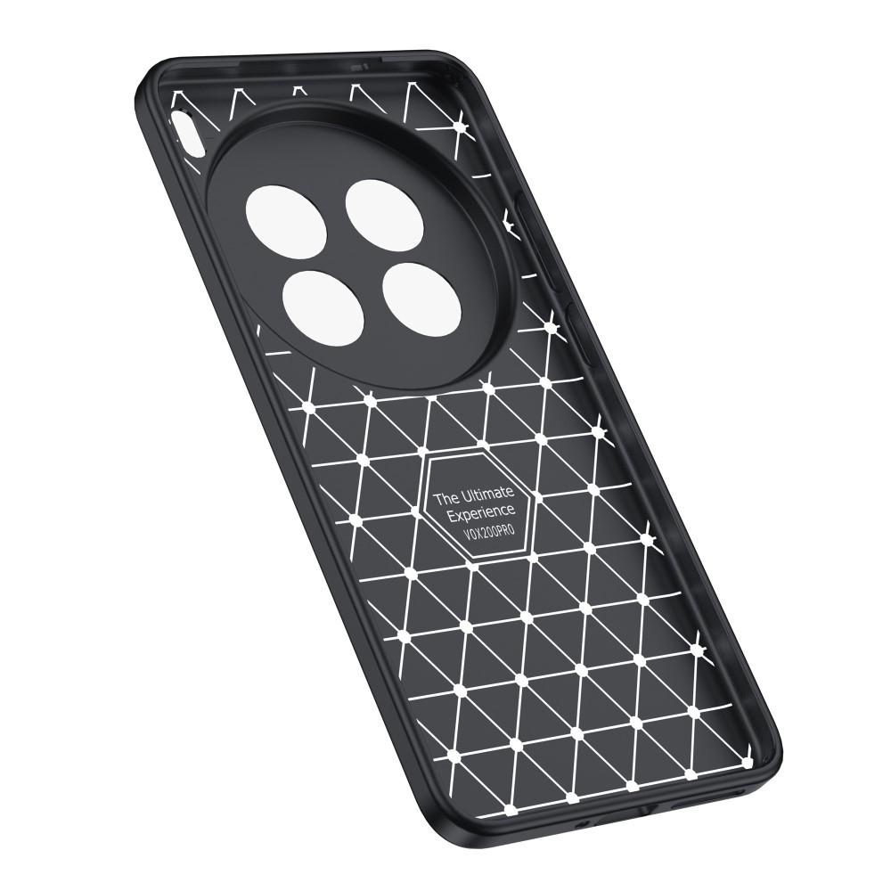 Litchi tartós zselés tok a Vivo X200 Pro 5G készülékhez - fekete