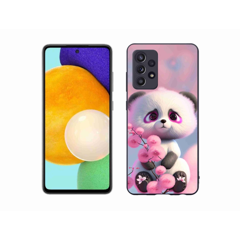 Gél borító mmCase Samsung Galaxy A52s 5G - aranyos panda 1