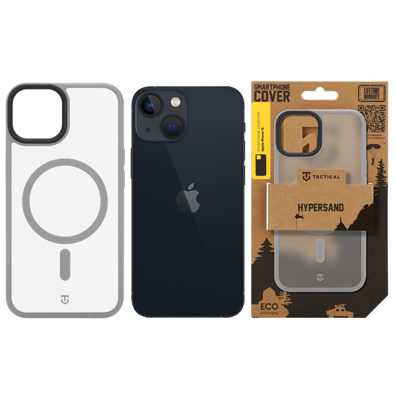 Tactical MagForce Hypersand tok az Apple iPhone 13-hoz, világosszürke