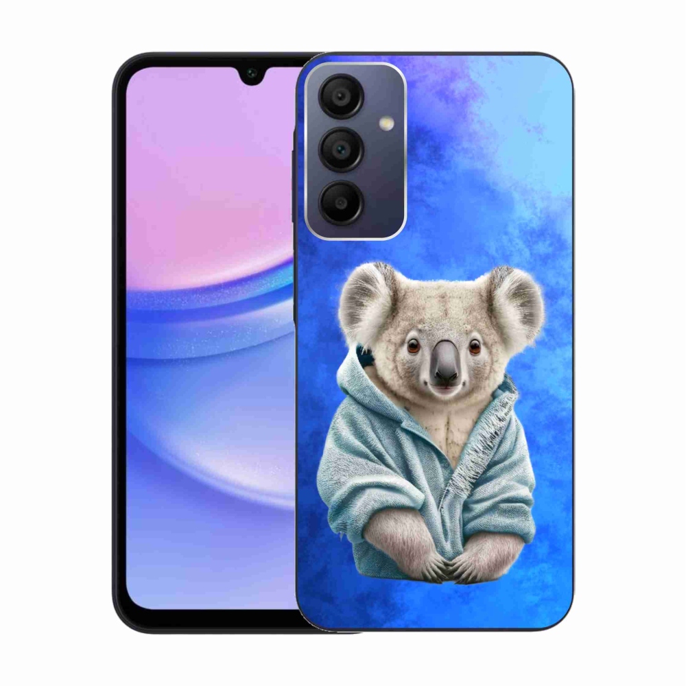 Gél védőhuzat mmCase Samsung Galaxy A15 4G/5G készülékhez - koala pulóverben
