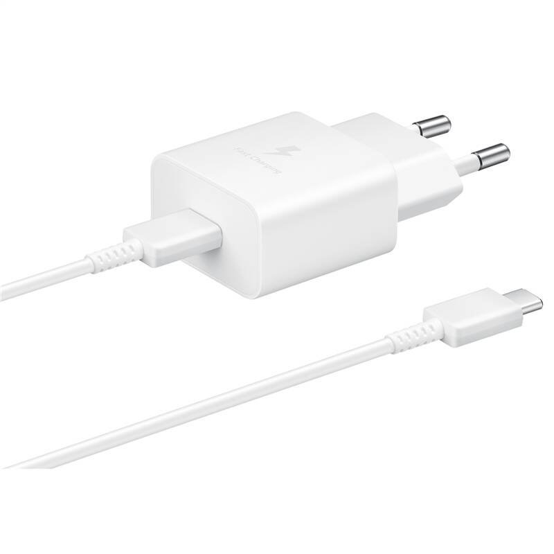 EP-T1510XWE Samsung USB-C 15W-os utazási töltő + USB-C adatkábel Fehér