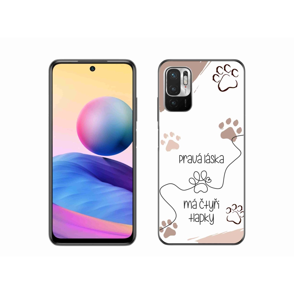 Gél borítás mmCase a Xiaomi Redmi Note 10 5G készülékhez - kutya motívum 1 fehér háttér