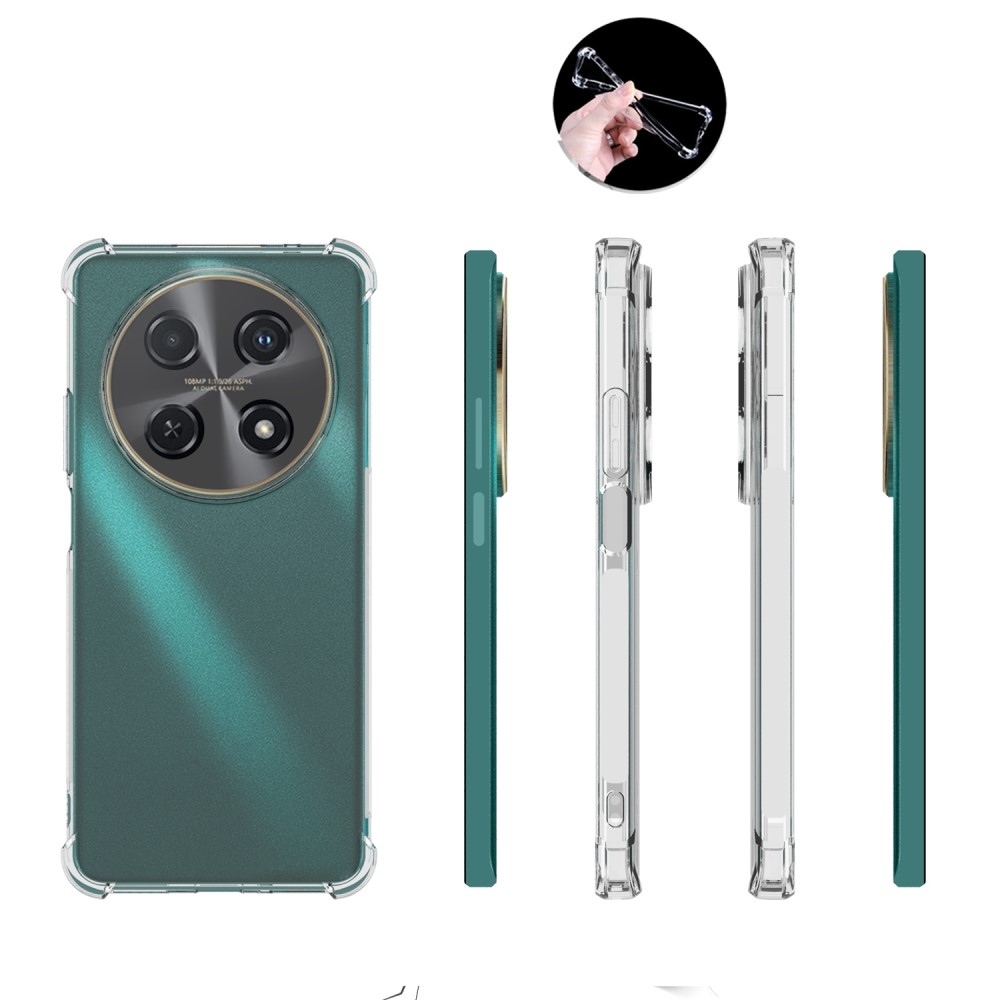 Átlátszó zselés tok megerősített sarkokkal a Huawei Nova 12i számára