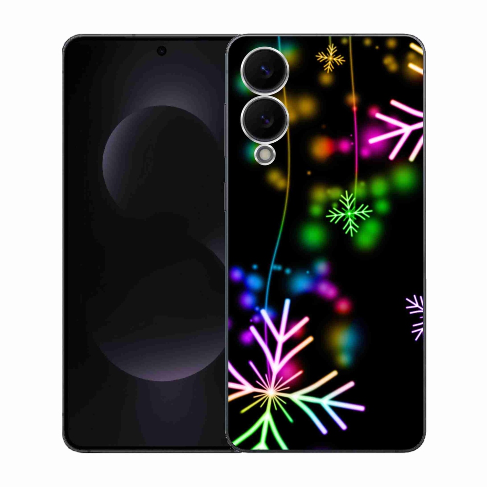 Zselés borítás mmCase Samsung Galaxy S25 Edge készülékhez - színes pelyhekkel