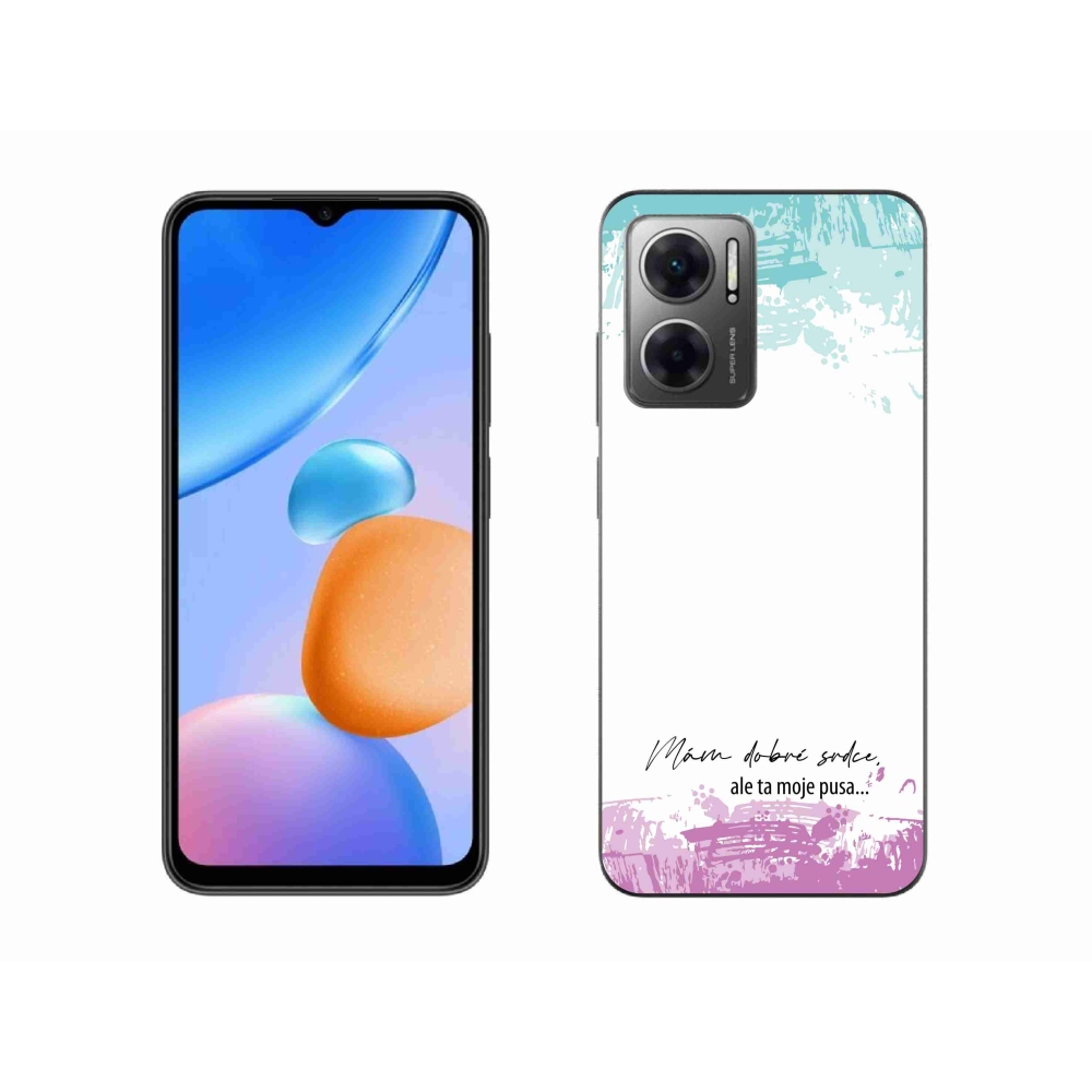 Gél borító mmCase a Xiaomi Redmi 10 5G-hez - vicces szöveg 3 fehér háttérrel