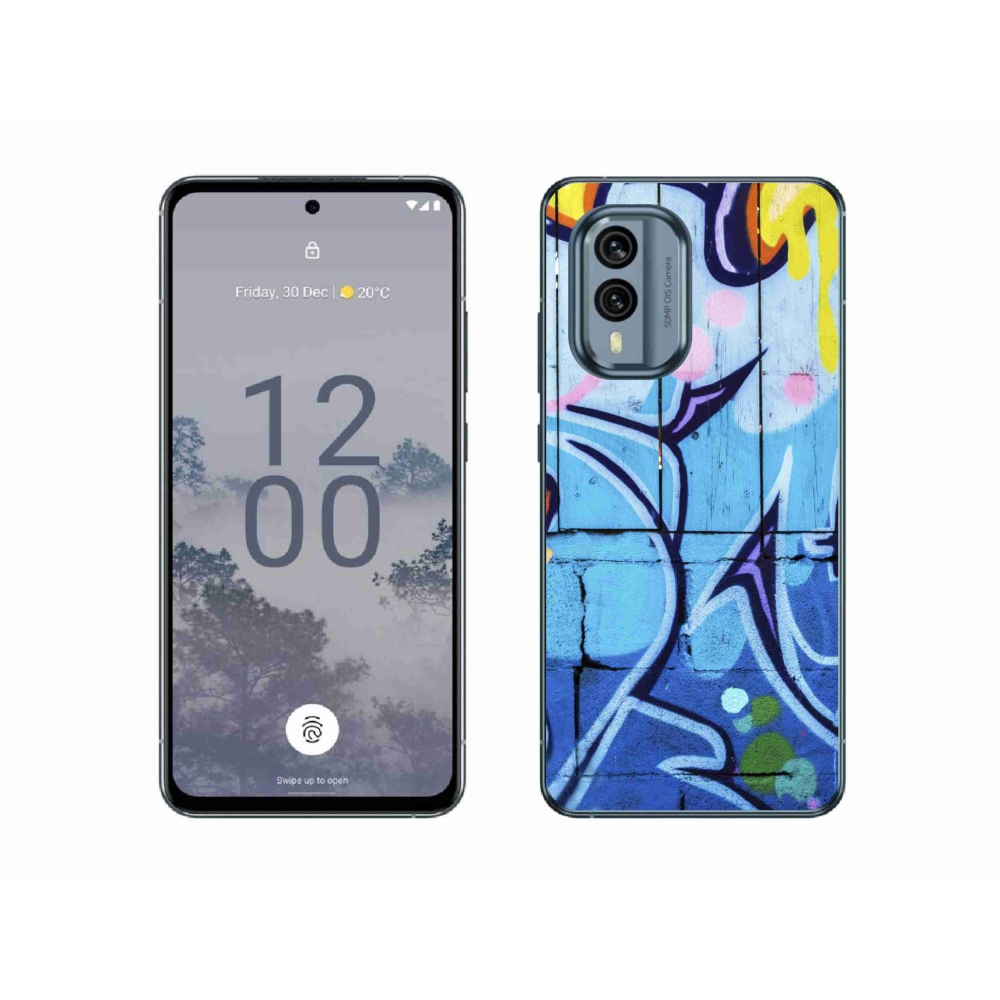 Zselés borítás mmCase a Nokia X30 5G készülékhez - graffiti