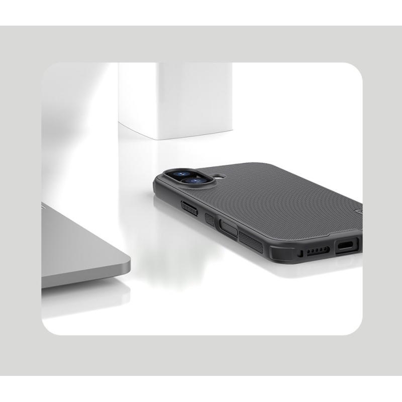 Nillkin Super Frosted PRO hátlap az Apple iPhone 17 készülékhez Fekete