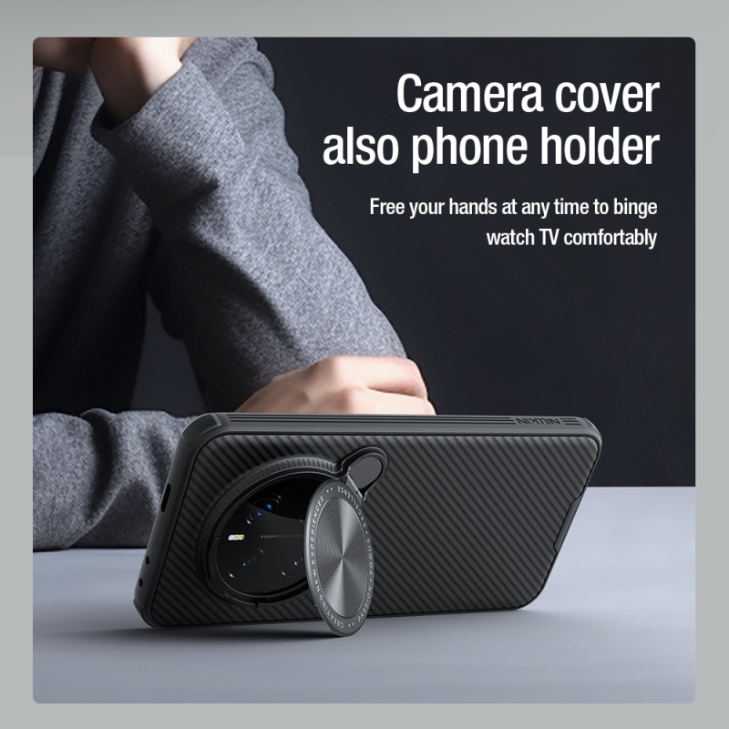 Nillkin CamShield Prop mágneses hátlap a Honor Magic7 Pro fekete színű készülékhez