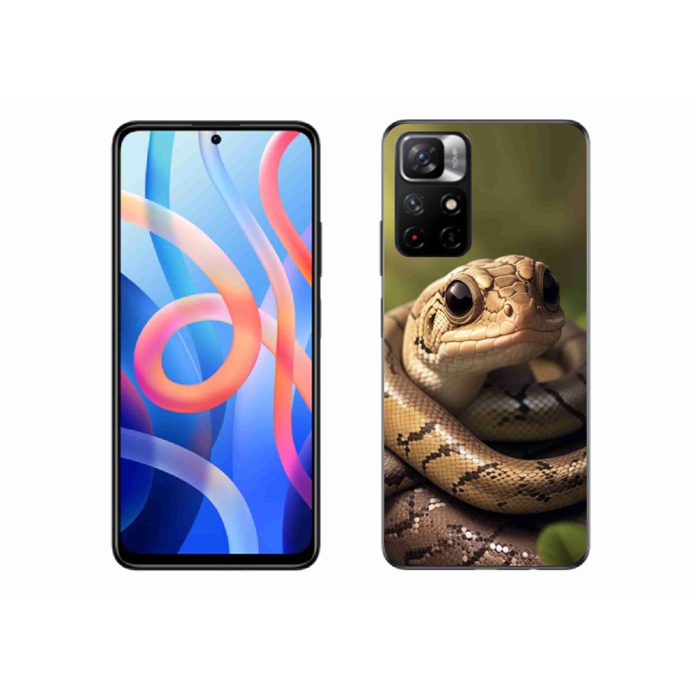 Gél borítás mmCase a Xiaomi Redmi Note 11S 5G-hez - kígyó 1