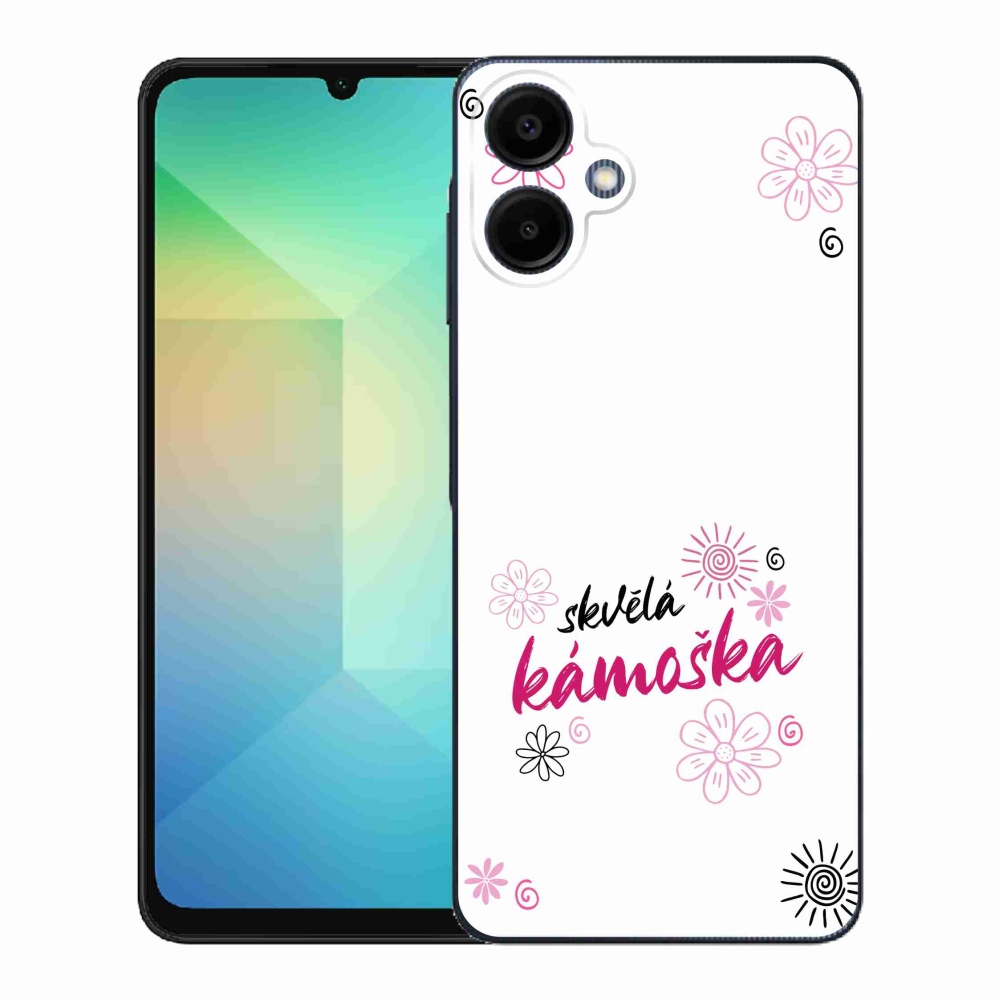 Gél borító mmCase Samsung Galaxy A06 4G - nagyszerű haver fehér háttérrel