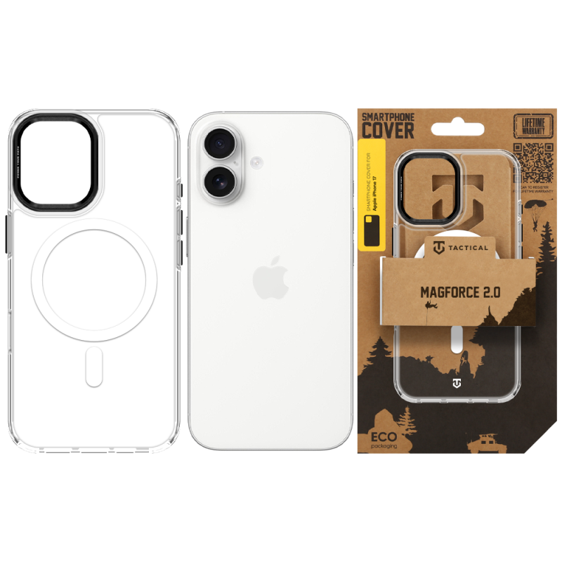 Tactical MagForce 2.0 tok az Apple iPhone 17-hez, fekete