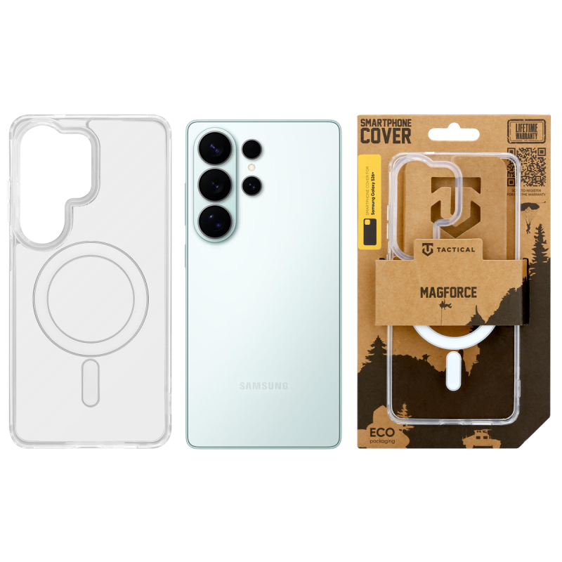 Taktikai MagForce borító Samsung Galaxy S26 ultra átlátszó készülékhez