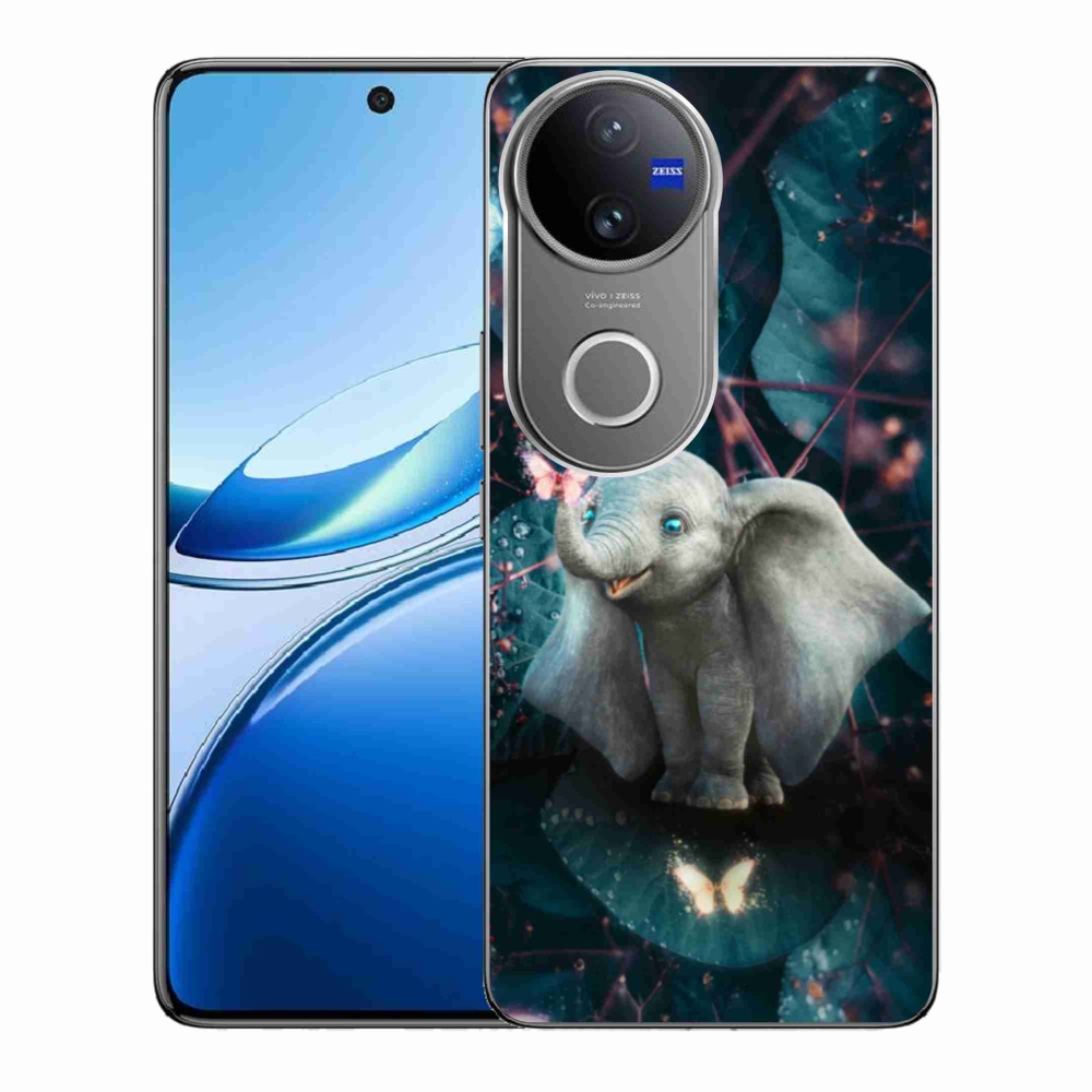 Gél borító mmCase a Vivo V50 5G készülékhez - aranyos elefánt