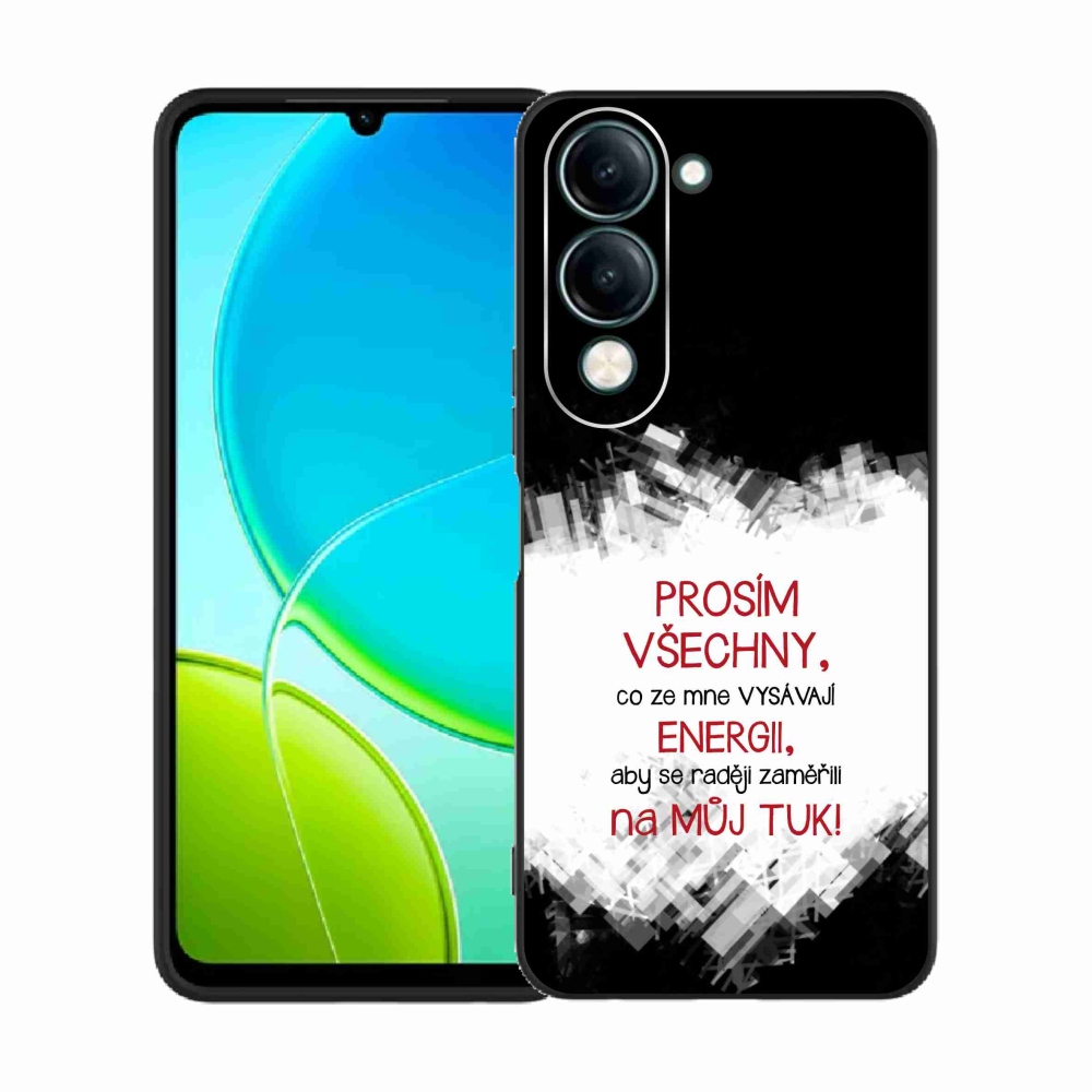Gél borító mmCase a Vivo Y29s 5G-hez - vicces szöveg 1 piros