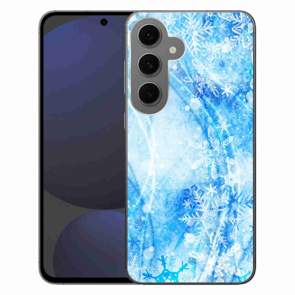 Gél védőhuzat mmCase Samsung Galaxy S24 FE készülékhez - hópelyhek