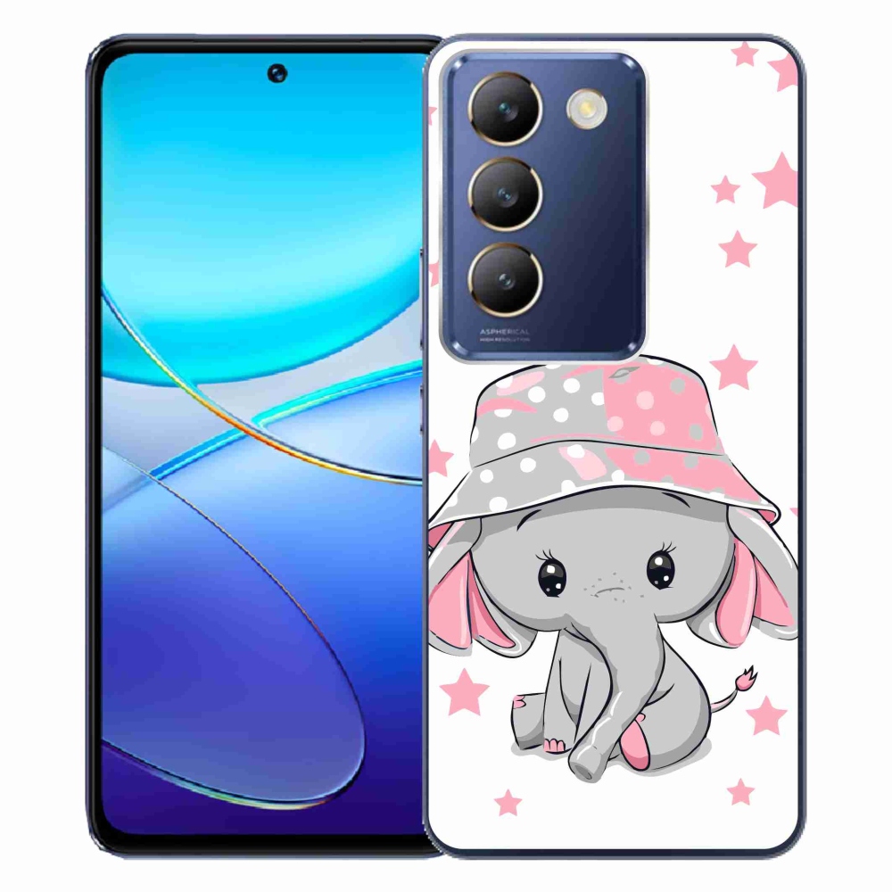 Gél borítás mmCase a Vivo V40 SE 4G/5G készülékhez - rózsaszín elefánt