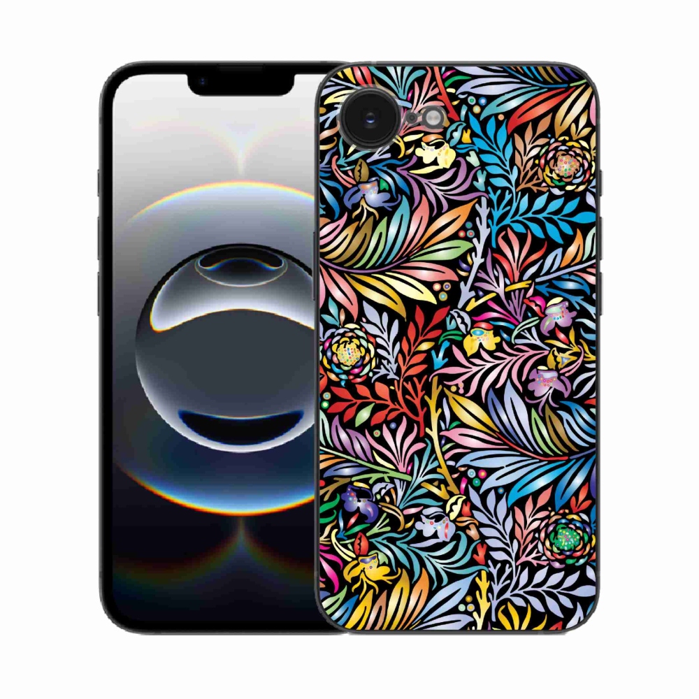 Gél borítás mmCase iPhone 16e készülékhez - virágok 5