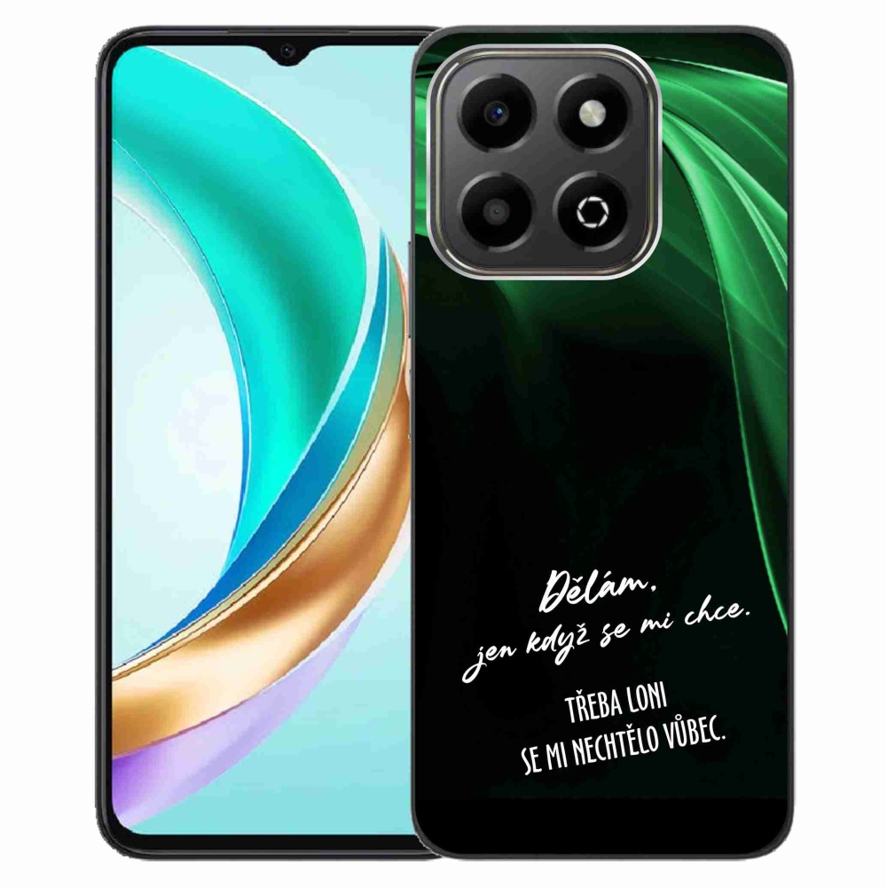 Gél borító mmCase a Honor X6b készülékhez - vicces szöveg 12 fekete háttér