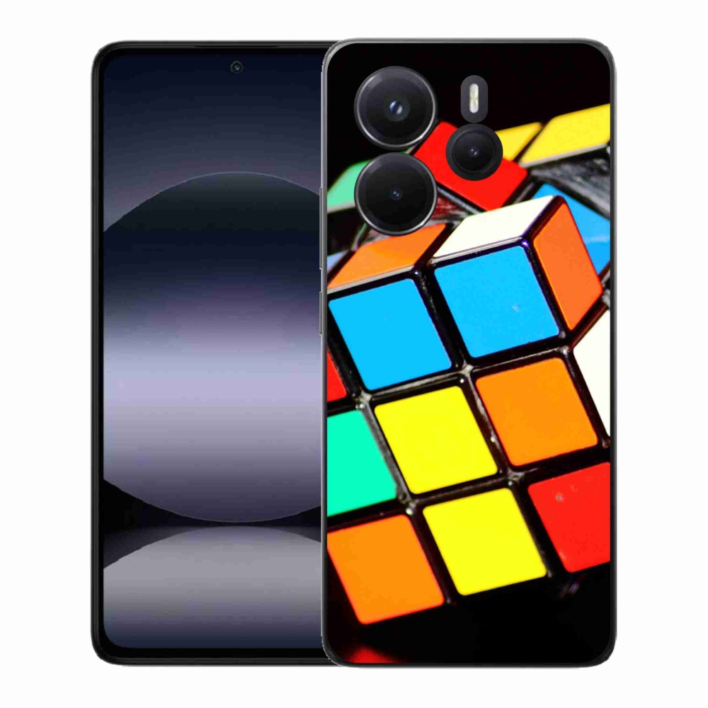 Gél borítás mmCase a Xiaomi Redmi Note 14-hez - Rubik kocka