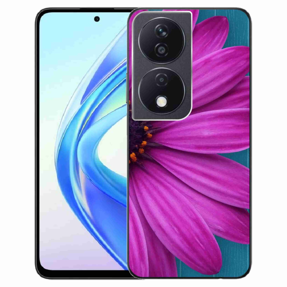 Gél tok mmCase a Honor X7b/Honor 90 Smart készülékhez - lila margarétás lila