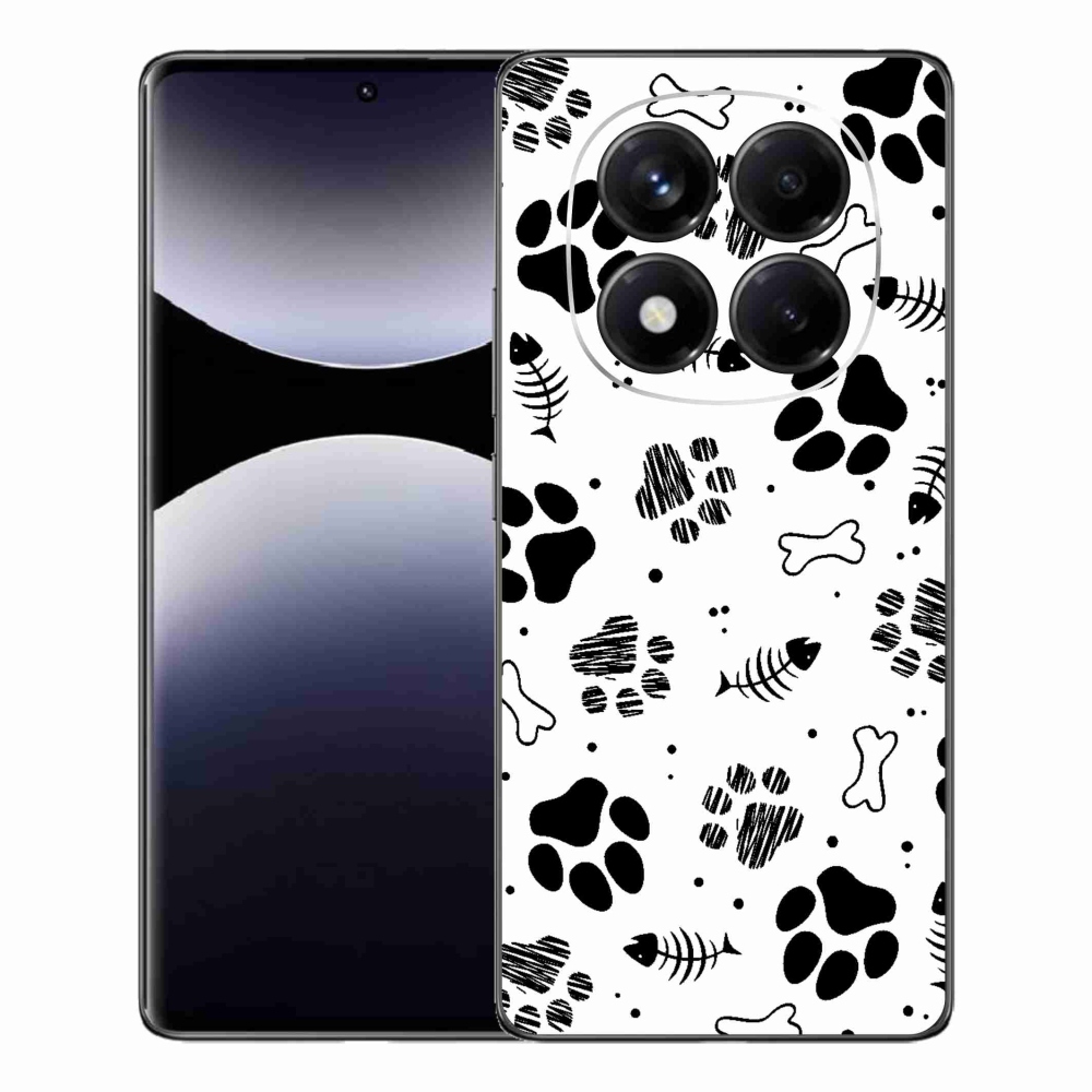 Gél borítás mmCase a Xiaomi Redmi Note 14 Pro számára - kutyamancsok 1